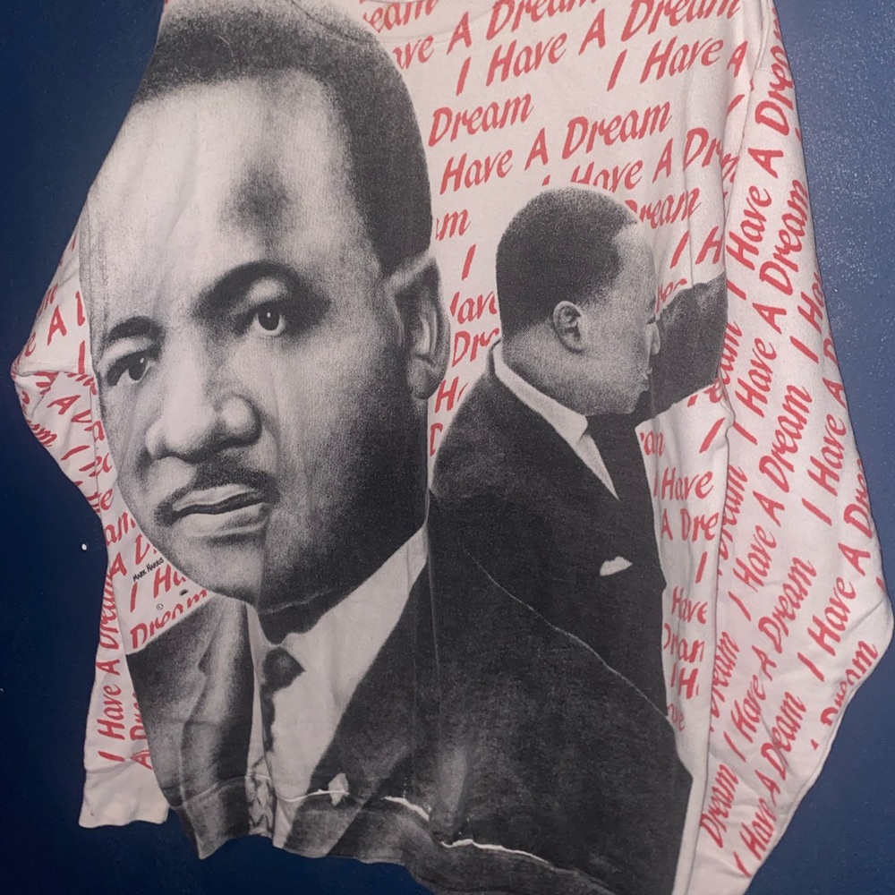 MLK 'I Have A Dream' ALL OVER PRINT’ sweatshirt size XL adult